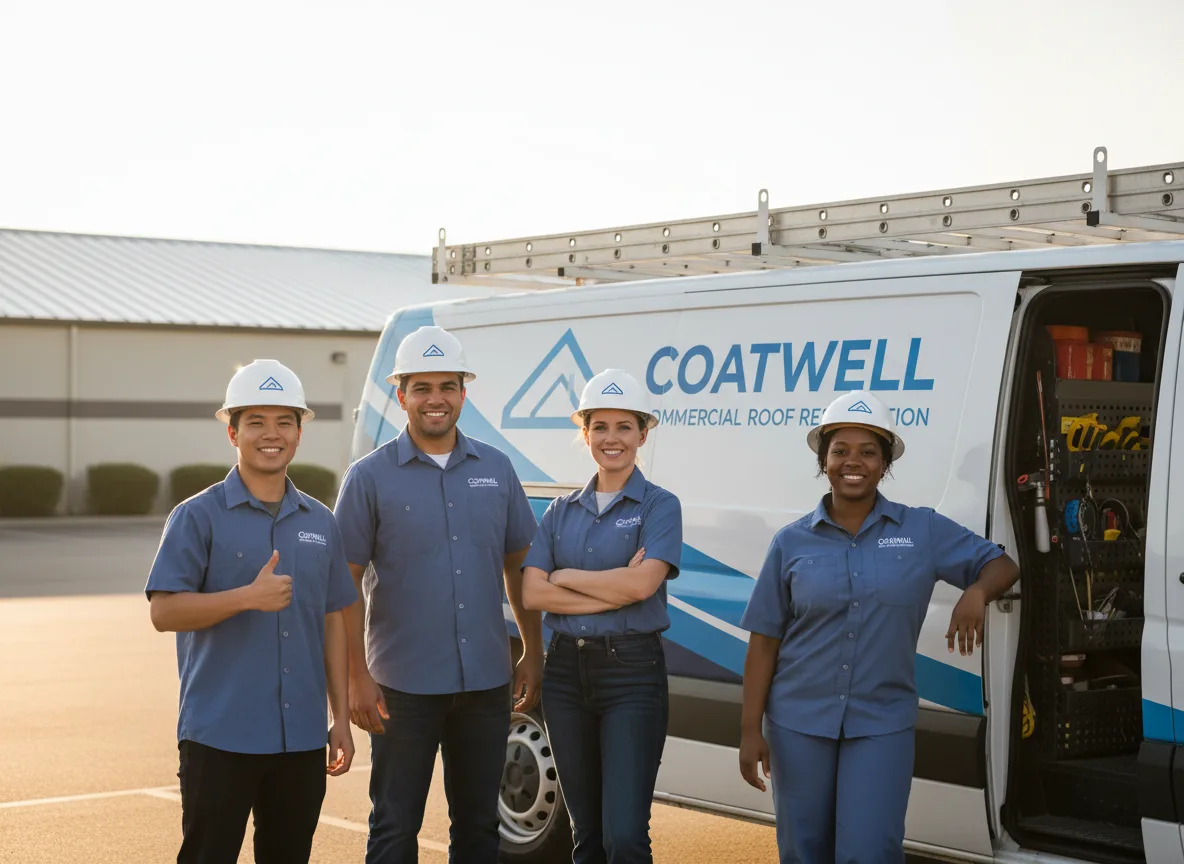 Commercial roof coating company in Sciota, IL